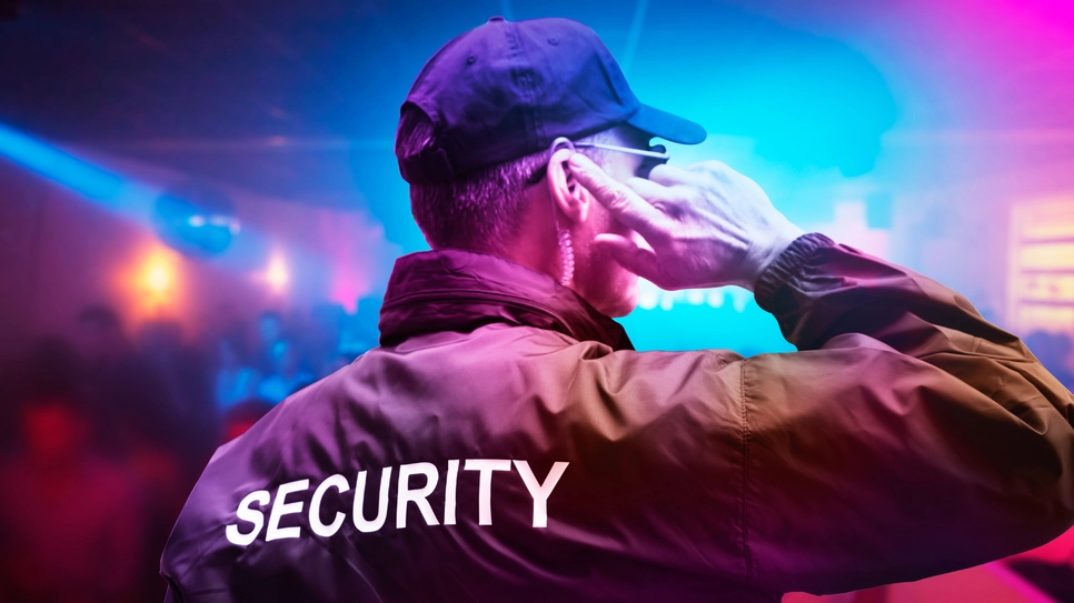 agent de securitate la concertul de muzică